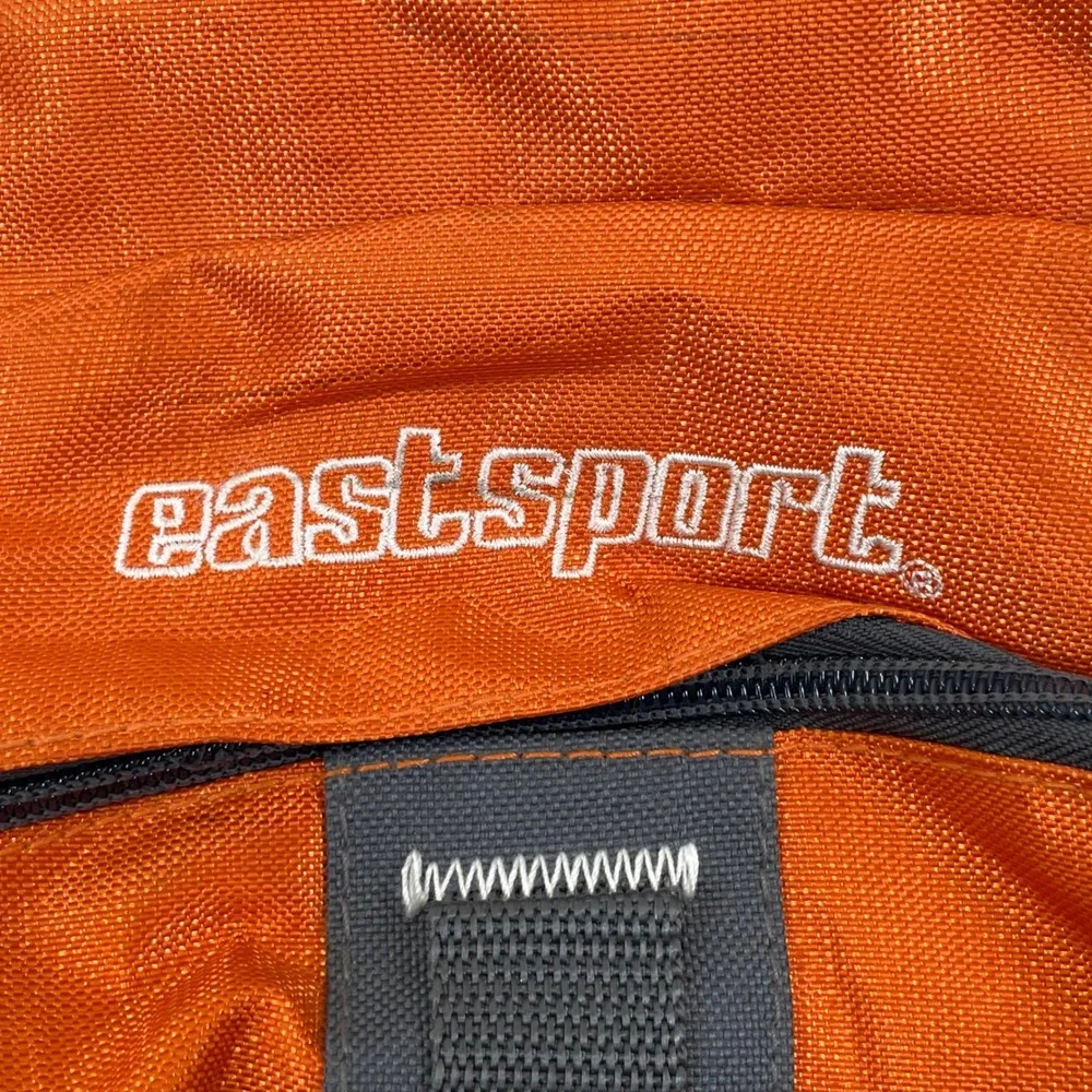 Eastsport Multi-Pocket Backpack Orange Grey 117787W1-SKT School Hiking Bag